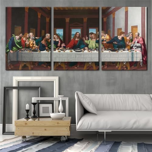 The Last Supper Painting Prints on Canvas Last Supper Wall Art Decor - Image 2