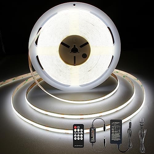 Pandery COB LED Strip 32.8ft, Dimmable Strip Lights, 6000K Daylight Super by PanderyCOBLightUPYourLife