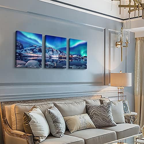 Aurora Landscape Canvas Wall Art - Image 2