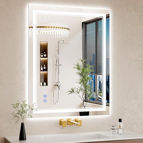30"x38" LED Bathroom Mirror by WISSMIELSHOME