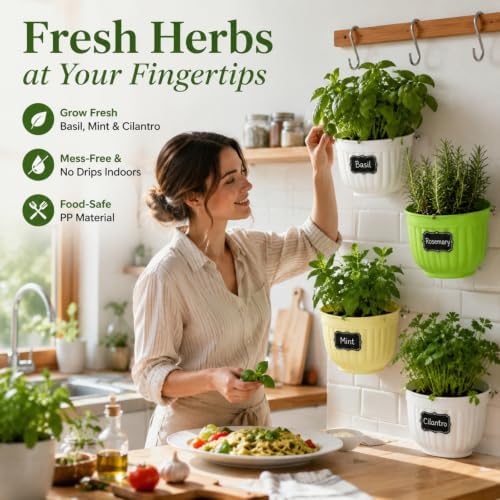 12 Pack Wall Hanging Planters Vertical Wall Planters - Image 5