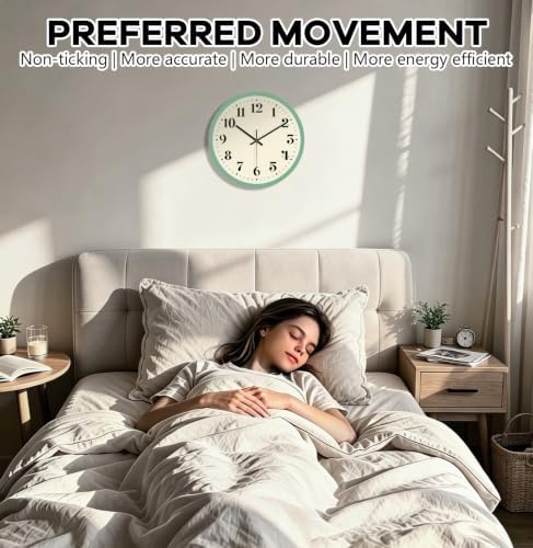 12" Modern Silent Wall Clock - Image 2