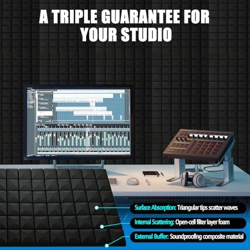 2 Pack Acoustic Foam Panels - Image 2