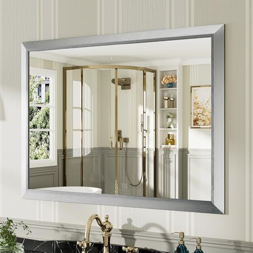 Briivue Bathroom Wall Mirror, 40x30 Inch by Briivuemodernmirrors