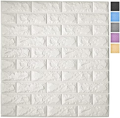 Art3d 11-Pack Durable Faux Brick Peel and Stick 3D Wall Panels by Art3d