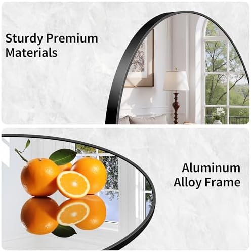Arched Bathroom Mirror, Wall Mounted Mirror, Living Room, Vertically Hanging - Image 4