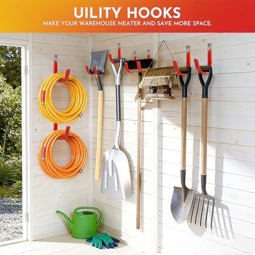 1 Pack Heavy Duty Wall Mount Garage Hooks - Image 4