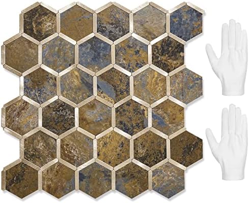 STICKGOO Hexagon Peel and Stick Backsplash Tile, Stick on Backsplash by STICKGOO