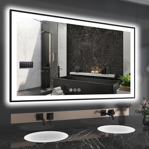 EchosLife 60x36 LED Mirror for Bathroom by EchosLife