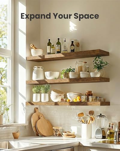 Amada 23.6" Floating Shelves for Wall Decor & Storage - Image 3