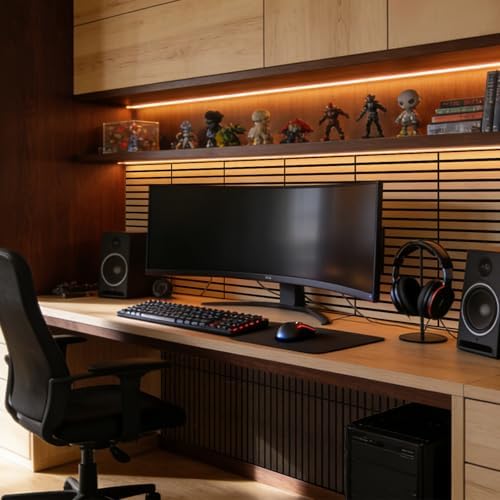 WADILE 16 Pack Self Adhesive Acoustic Wall Panels in Wood Look 11.8"x15.7" - Image 5