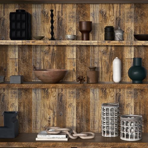 Abyssaly Wood Grain Contact Paper Peel and Stick Wood Look Wallpaper - Image 6