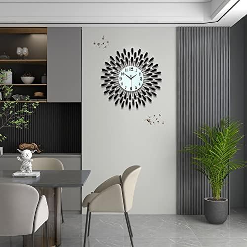 Large Wall Clocks for Living Room Decor Big Modern Silent Clock - Image 2