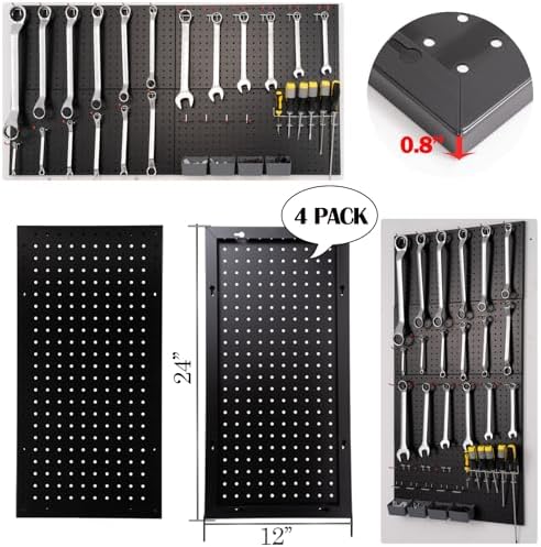 FRAYSCENT Peg Board for Wall 48x24 inch - Image 5