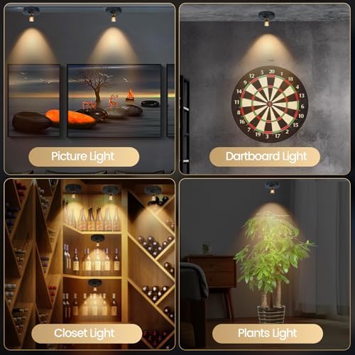 HAMVIDNE LED Spotlights Indoor, Rechargeable Battery Picture Display Lights - Image 5