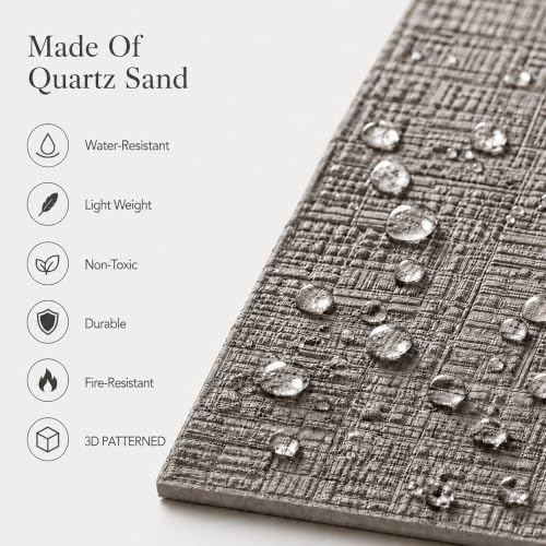 VooBang 8-Pack 3D Wall Panels, Quartz Sand Mixed Material, Bendable & Cut-Free - Image 4
