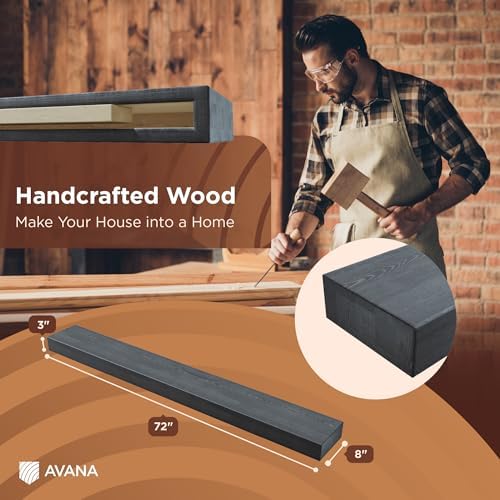 Avana Floating Fireplace Mantel - Image 2
