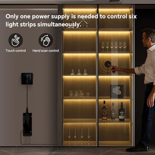 Black Cabinet Light 10‑in‑1 LED Strip - Image 7