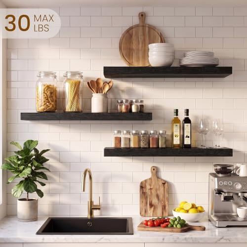 Dreamland 24 Inch Floating Shelves, 6.7" Deep Wall Shelves - Image 2