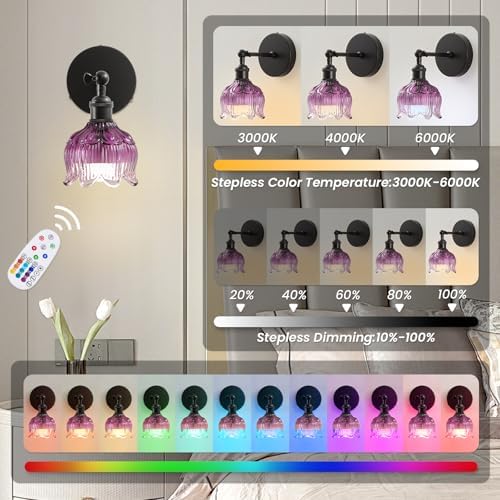 Vintage Battery Operated Wall Sconces: Gothic Wireless Rechargeable Light - Image 4