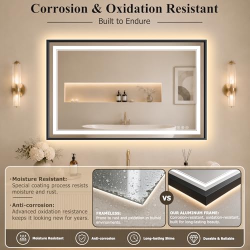 30"x40" LED Bathroom Mirror - Image 2
