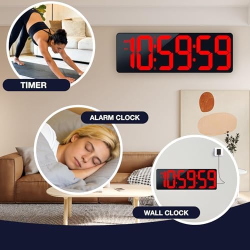 Large Digital Timer Wall Clock - Image 7