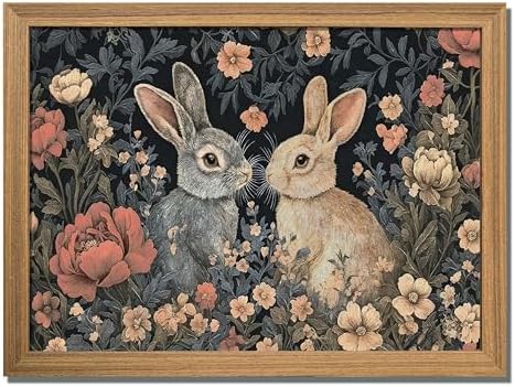 AKWISH Easter Framed 3D Textured Vintage Wall Art by AKWISHWallArt