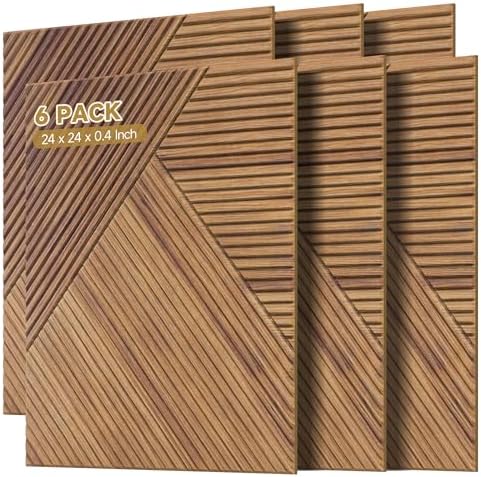 Acoustic Wall Panels, 6 Pack, 23.6"x23.6", Soundproof Panels by AUTORIFIC