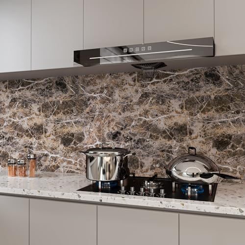 Brown Marble Contact Paper Peel and Stick Wallpaper - Image 2