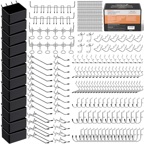 INCLY 278PCS Pegboard Accessories Organizer Kit by INCLY