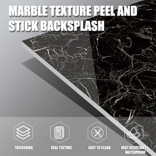 Marble Peel and Stick Backsplash 23.6 x11.8 in - Image 7
