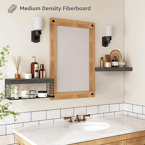 QEEIG Bathroom Shelves Over Toilet Wall Mounted - Image 5