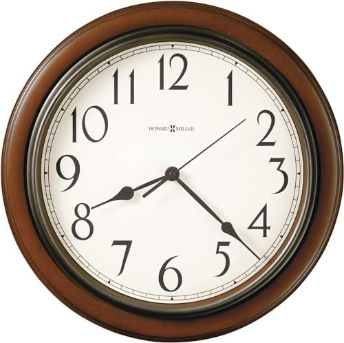Howard Miller Genesee Wall Clock II 547-685 – Medium Brown Cherry Finished Case by Unknown