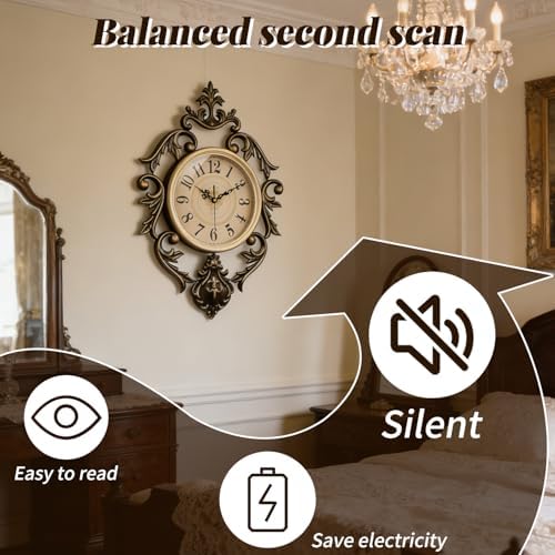 SIN&MI Vintage Retro Wall Clock - Image 3