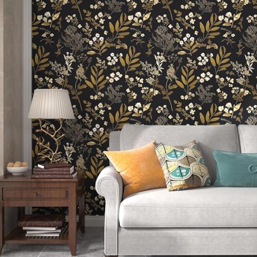 Laatse Vintage Floral Peel and Stick Wallpaper 17.5'' x 787'' - Image 6