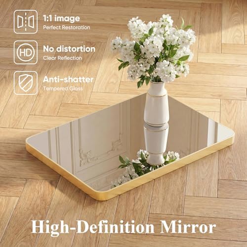 Sweetcrispy Bathroom Wall Mirror, Vanity Mirrors, 26x38 Inch - Image 5