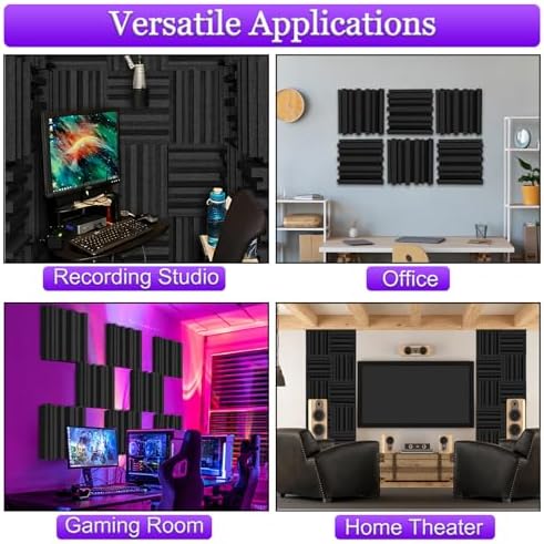 TroyStudio Thick Acoustic Sound Proof Foam Panels, Dense Soundproofing Tile - Image 5