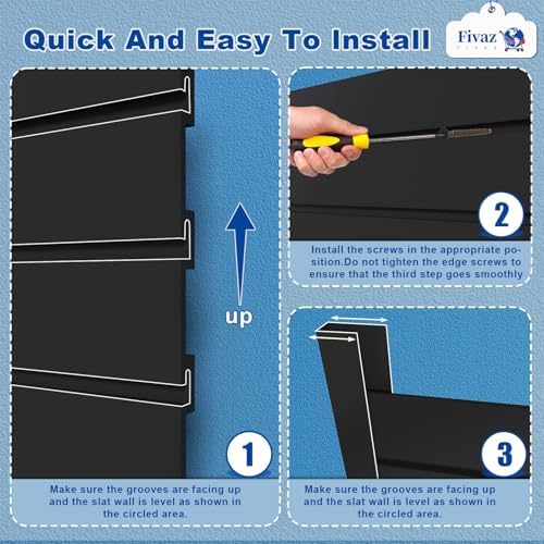 PVC Slatwall Panels, 4 ft x 8 ft Garage Wall Storage Systems - Image 4