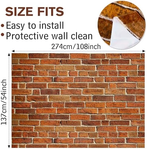 Chuangdi Brick Stone Wall Stone Wall Scene Setter Brick Sheet Wallpaper - Image 2