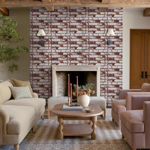 COMSTICKC 3D Peel and Stick Faux Brick Wall Sticker, Ultra-Light - Image 4