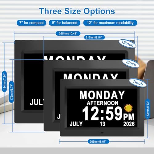 SSINI Dementia Clock Large Digital Calendar - Image 2