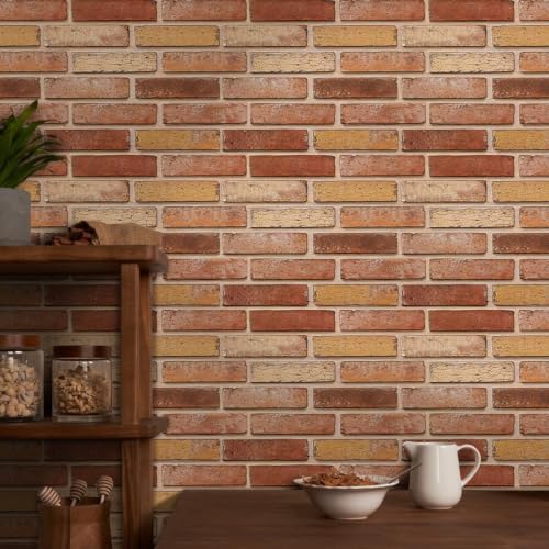 COMSTICKC 3D Faux Brick Wall Panels Peel and Stick Decorative Tiles - Image 2