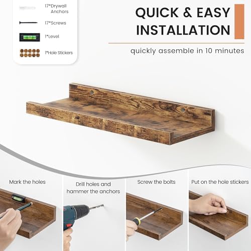 FLYJOE Floating Picture Ledge Shelves - Image 5