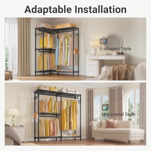 VIPEK L4 Plus Clothes Rack L Shaped Garment Rack - Image 6