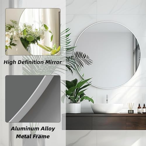 Round Bathroom Mirror, Circle Mirror, 1 Pack - Image 2