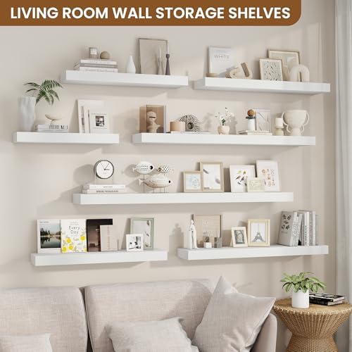 Floating Shelves for Wall, Wall Mounted Wood Shelves - Image 2