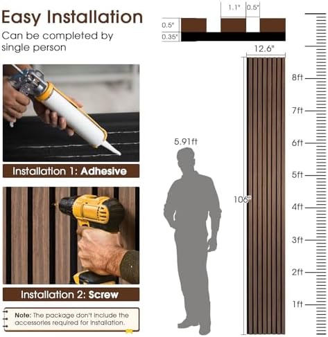 Acoustic Wood Slat Panels, Soundproof Wooden Wall Panels, 3D Fluted Panel - Image 4