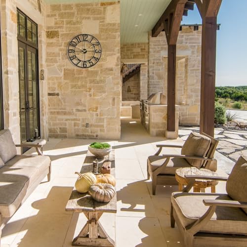 Large Outdoor Clock, 30 Inch Battery Operated Decorative Clock - Image 3