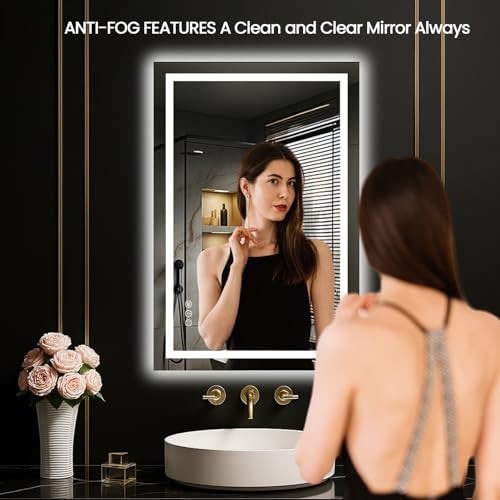 LOAAO 20"X30" LED Bathroom Mirror - Image 2