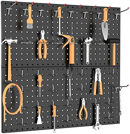 TORACK Metal Pegboard Wall Organizer 24"x24" - Image 2